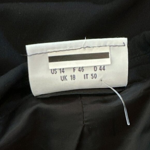 AKRIS Punto Black Long One-Button Jacket Blazer Business Career Suiting NEW 14 - Picture 8 of 9